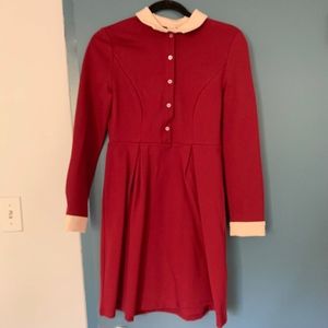 Maroon winter dress from Twik exclusive to Simons